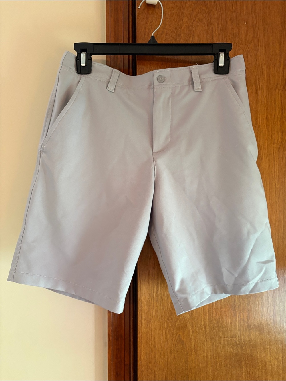 Youth Light Gray Golf Shorts